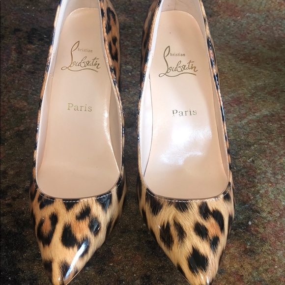 Christian Louboutin Shoes - Christian louboutin patent leopard so Kate